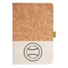 Cork And Heathered Fabric Hardcover Journal 5.5" X 8.25" Thumbnail