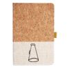Cork And Heathered Fabric Hardcover Journal 5.5" X 8.25" Thumbnail