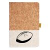 Cork And Heathered Fabric Hardcover Journal 5.5" X 8.25" Thumbnail