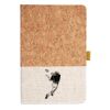 Cork And Heathered Fabric Hardcover Journal 5.5" X 8.25" Thumbnail