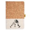 Cork And Heathered Fabric Hardcover Journal 5.5" X 8.25" Thumbnail