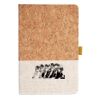 Cork And Heathered Fabric Hardcover Journal 5.5" X 8.25" Thumbnail