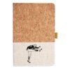 Cork And Heathered Fabric Hardcover Journal 5.5" X 8.25" Thumbnail