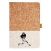 Cork And Heathered Fabric Hardcover Journal 5.5" X 8.25" Thumbnail