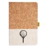 Cork And Heathered Fabric Hardcover Journal 5.5" X 8.25" Thumbnail