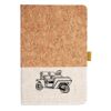 Cork And Heathered Fabric Hardcover Journal 5.5" X 8.25" Thumbnail