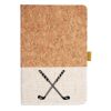 Cork And Heathered Fabric Hardcover Journal 5.5" X 8.25" Thumbnail