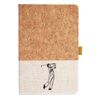 Cork And Heathered Fabric Hardcover Journal 5.5" X 8.25" Thumbnail