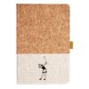 Cork And Heathered Fabric Hardcover Journal 5.5" X 8.25" Thumbnail