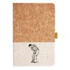 Cork And Heathered Fabric Hardcover Journal 5.5" X 8.25" Thumbnail