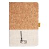 Cork And Heathered Fabric Hardcover Journal 5.5" X 8.25" Thumbnail