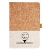 Cork And Heathered Fabric Hardcover Journal 5.5" X 8.25" Thumbnail