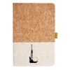 Cork And Heathered Fabric Hardcover Journal 5.5" X 8.25" Thumbnail