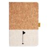 Cork And Heathered Fabric Hardcover Journal 5.5" X 8.25" Thumbnail