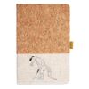 Cork And Heathered Fabric Hardcover Journal 5.5" X 8.25" Thumbnail