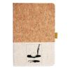 Cork And Heathered Fabric Hardcover Journal 5.5" X 8.25" Thumbnail