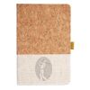 Cork And Heathered Fabric Hardcover Journal 5.5" X 8.25" Thumbnail