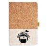Cork And Heathered Fabric Hardcover Journal 5.5" X 8.25" Thumbnail