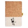 Cork And Heathered Fabric Hardcover Journal 5.5" X 8.25" Thumbnail