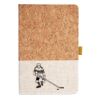 Cork And Heathered Fabric Hardcover Journal 5.5" X 8.25" Thumbnail