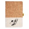 Cork And Heathered Fabric Hardcover Journal 5.5" X 8.25" Thumbnail
