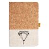 Cork And Heathered Fabric Hardcover Journal 5.5" X 8.25" Thumbnail