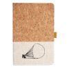 Cork And Heathered Fabric Hardcover Journal 5.5" X 8.25" Thumbnail