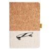 Cork And Heathered Fabric Hardcover Journal 5.5" X 8.25" Thumbnail