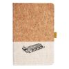 Cork And Heathered Fabric Hardcover Journal 5.5" X 8.25" Thumbnail