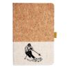 Cork And Heathered Fabric Hardcover Journal 5.5" X 8.25" Thumbnail