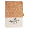 Cork And Heathered Fabric Hardcover Journal 5.5" X 8.25" Thumbnail