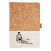 Cork And Heathered Fabric Hardcover Journal 5.5" X 8.25" Thumbnail