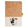 Cork And Heathered Fabric Hardcover Journal 5.5" X 8.25" Thumbnail