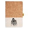 Cork And Heathered Fabric Hardcover Journal 5.5" X 8.25" Thumbnail