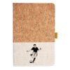 Cork And Heathered Fabric Hardcover Journal 5.5" X 8.25" Thumbnail