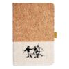 Cork And Heathered Fabric Hardcover Journal 5.5" X 8.25" Thumbnail