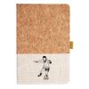 Cork And Heathered Fabric Hardcover Journal 5.5" X 8.25" Thumbnail
