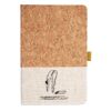 Cork And Heathered Fabric Hardcover Journal 5.5" X 8.25" Thumbnail
