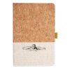 Cork And Heathered Fabric Hardcover Journal 5.5" X 8.25" Thumbnail