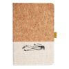 Cork And Heathered Fabric Hardcover Journal 5.5" X 8.25" Thumbnail