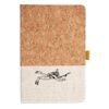 Cork And Heathered Fabric Hardcover Journal 5.5" X 8.25" Thumbnail