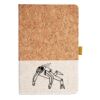 Cork And Heathered Fabric Hardcover Journal 5.5" X 8.25" Thumbnail