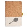 Cork And Heathered Fabric Hardcover Journal 5.5" X 8.25" Thumbnail
