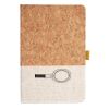 Cork And Heathered Fabric Hardcover Journal 5.5" X 8.25" Thumbnail