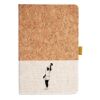 Cork And Heathered Fabric Hardcover Journal 5.5" X 8.25" Thumbnail