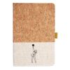 Cork And Heathered Fabric Hardcover Journal 5.5" X 8.25" Thumbnail