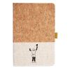 Cork And Heathered Fabric Hardcover Journal 5.5" X 8.25" Thumbnail