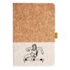 Cork And Heathered Fabric Hardcover Journal 5.5" X 8.25" Thumbnail