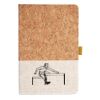 Cork And Heathered Fabric Hardcover Journal 5.5" X 8.25" Thumbnail
