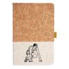 Cork And Heathered Fabric Hardcover Journal 5.5" X 8.25" Thumbnail